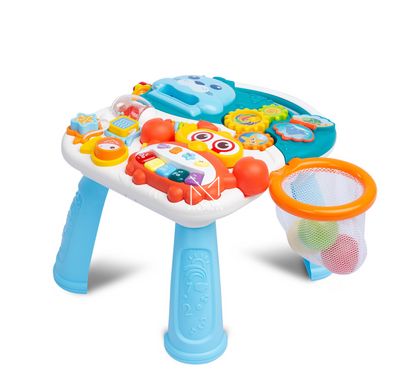 Ходунки-каталка игровой развивающий столик 2 в 1 Caretero Spark Turquoise