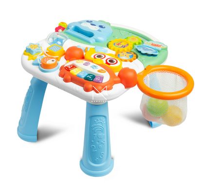 Ходунки-каталка игровой развивающий столик 2 в 1 Caretero Spark Green