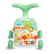 Ходунки-каталка игровой развивающий столик 2 в 1 Caretero Spark Green