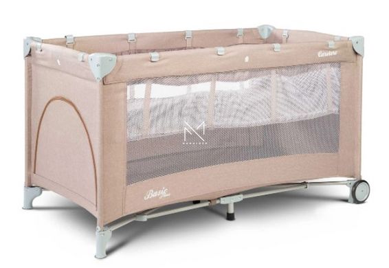 Детская кровать манеж Caretero Basic Plus Beige