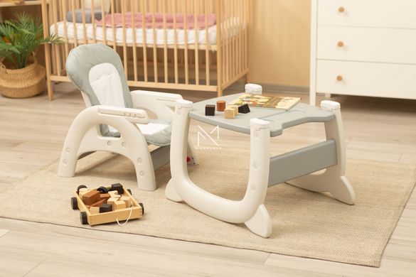 Стульчик для кормления Caretero Homee Grey