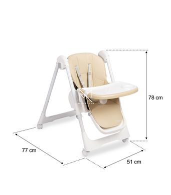 Стільчик для годування Caretero Megalo Beige