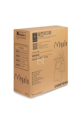 Стульчик для кормления Caretero Megalo Dark  Grey