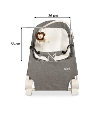 Детское кресло шезлонг Caretero Pine Grey