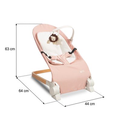 Детское кресло шезлонг Caretero Pine Pink