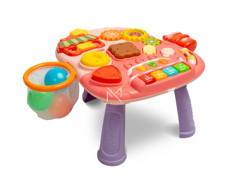 Каталка-ходунки многофункциональный столик 5 в 1 TOYZ Pink