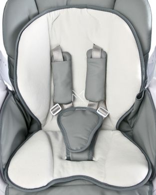 Стульчик для кормления + качель 2 в 1 Caretero Indigo Grey