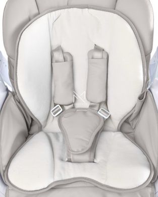 Стільчик для годування + качель 2 в 1 Caretero Indigo Light Grey