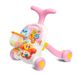 Ходунки-каталка игровой развивающий столик 2 в 1 Caretero Spark Pink